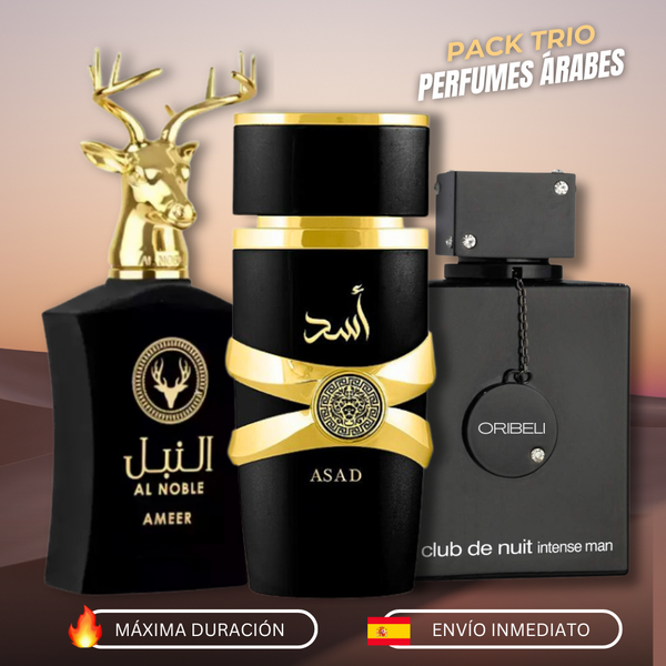 Pack Trío de Perfumes Árabes Para Hombre